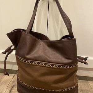 Brown Leather Tote Bag